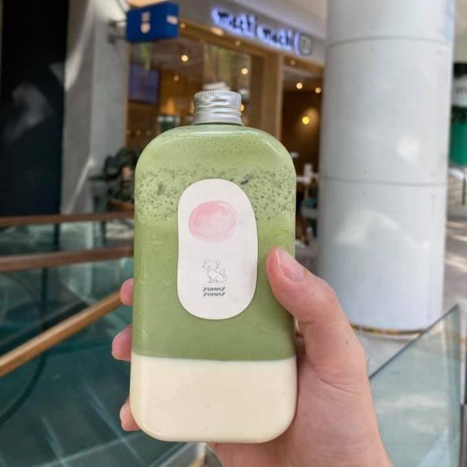 SGS ODM ขวดเครื่องดื่มพลาสติก 12 ออนซ์สำหรับดื่มชานมปั่น 2