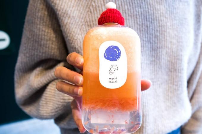 SGS ODM ขวดเครื่องดื่มพลาสติก 12 ออนซ์สำหรับดื่มชานมปั่น 6