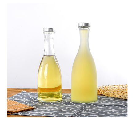 Glass Jar 250ml 375ml 500ml Glass Storage Bottle Fruit Beverage Juice Bottle