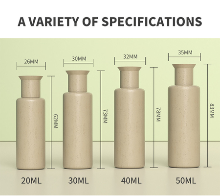 Clear Biodegradable Plastic Bottles Cosmetic Lotion Pump 20g To 500g