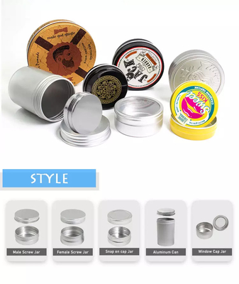 5ML-250ML Cream Metal Cosmetic Jar Tin Box Tin Can Aluminum Jar