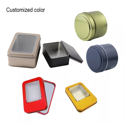 Empty Custom 10g Silvery Metal Cosmetic Jar Sliding Tin Solid Perfume Tin Container