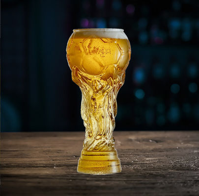 Good price แก้วน้ำดื่ม แก้วเบียร์ใส ถ้วย 16oz กาตาร์ World Cup Trophy Shaped ออนไลน์