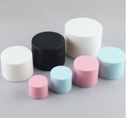 Good price PP Cream คอนเทนเนอร์เครื่องสำอางพลาสติก 4 Oz Double Wall Jars 7.4 * 5.1cm ออนไลน์