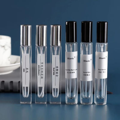 Good price บรรจุภัณฑ์เครื่องสำอางแก้ว 18 * 106 มม. ขวดสเปรย์น้ำหอม 10 มล. TUV Lightweight ออนไลน์