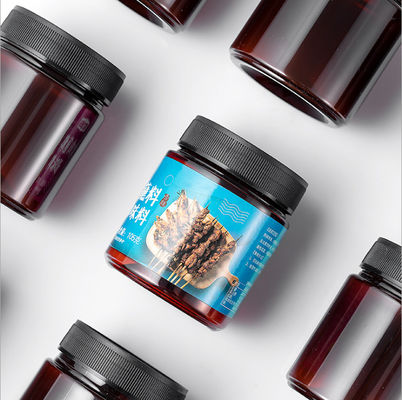 Good price 4 ออนซ์ 8 ออนซ์ขวดพลาสติกสีเหลืองอำพัน Pet Jar BPA ฟรีไม่มีกลิ่นและรสจืด ออนไลน์