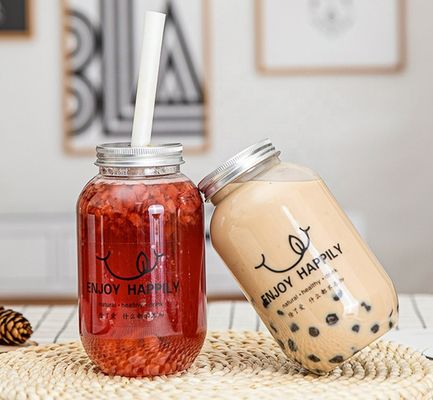 Good price 330ml 650ml ขวดพลาสติกย่อยสลายได้ PLA PET Bubble Tea Juice U Shaped ออนไลน์